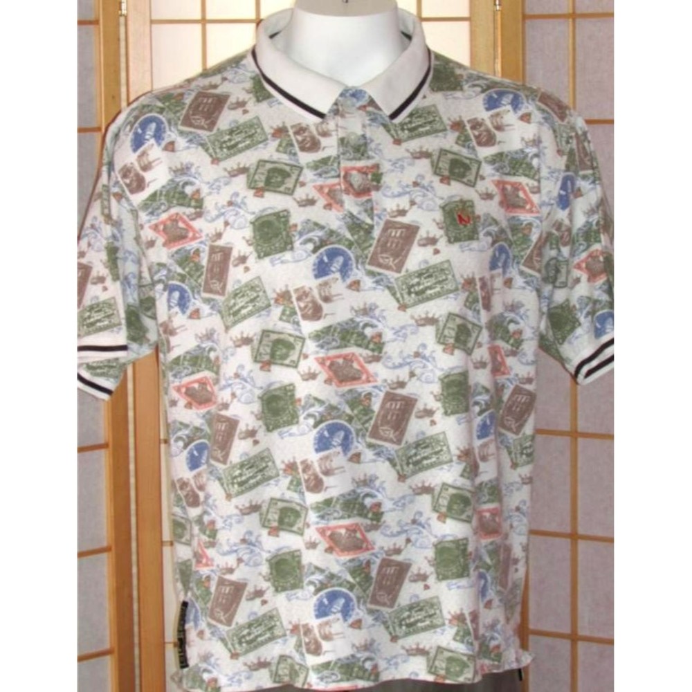 Vintage Mens Music Rapper 1972 NOTORIOUS BIG Cotton Polo Short Sleeve Shirt XXXL